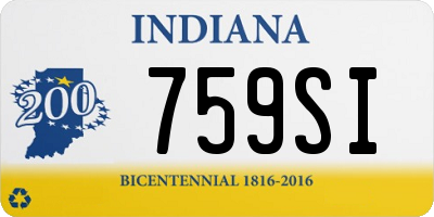 IN license plate 759SI