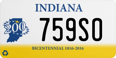 IN license plate 759SO