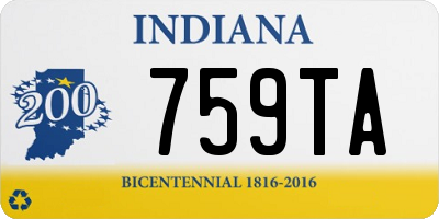 IN license plate 759TA