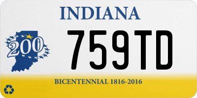 IN license plate 759TD