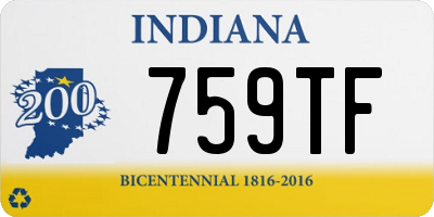 IN license plate 759TF