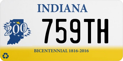 IN license plate 759TH