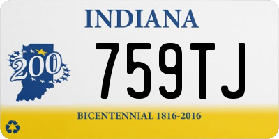 IN license plate 759TJ
