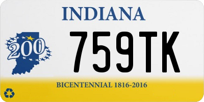 IN license plate 759TK