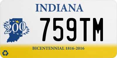 IN license plate 759TM