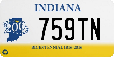 IN license plate 759TN