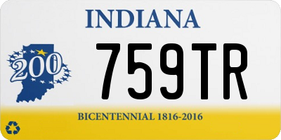 IN license plate 759TR