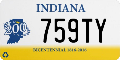 IN license plate 759TY