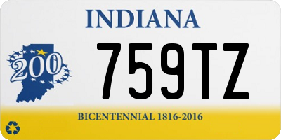 IN license plate 759TZ