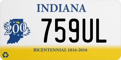 IN license plate 759UL