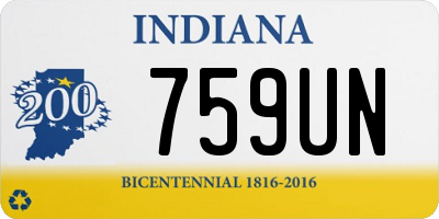 IN license plate 759UN