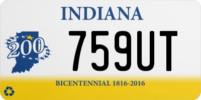 IN license plate 759UT