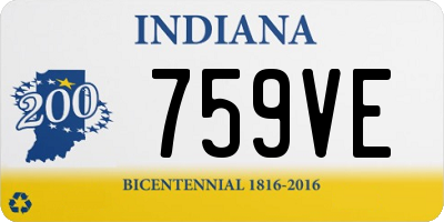 IN license plate 759VE