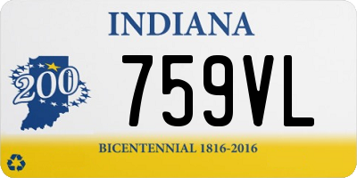 IN license plate 759VL