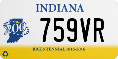IN license plate 759VR