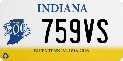IN license plate 759VS