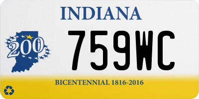 IN license plate 759WC