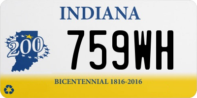 IN license plate 759WH