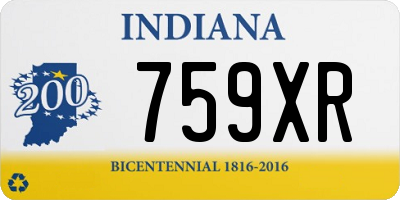 IN license plate 759XR