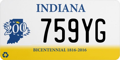 IN license plate 759YG