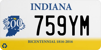 IN license plate 759YM