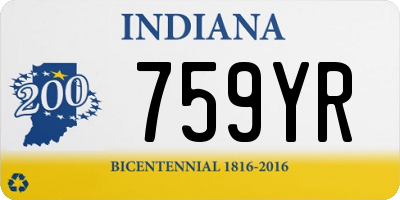 IN license plate 759YR