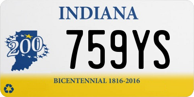 IN license plate 759YS