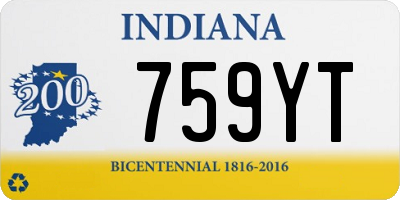 IN license plate 759YT