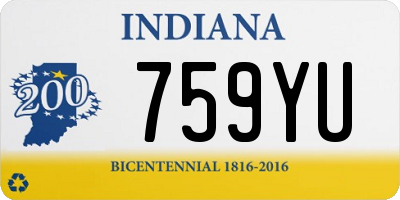 IN license plate 759YU