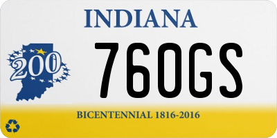 IN license plate 760GS