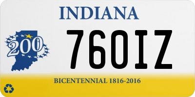 IN license plate 760IZ