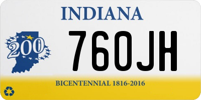 IN license plate 760JH