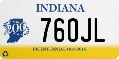 IN license plate 760JL