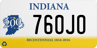 IN license plate 760JO