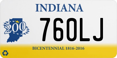 IN license plate 760LJ