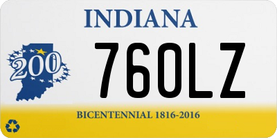 IN license plate 760LZ