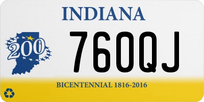 IN license plate 760QJ