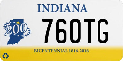 IN license plate 760TG