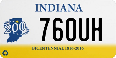 IN license plate 760UH