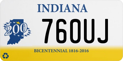 IN license plate 760UJ