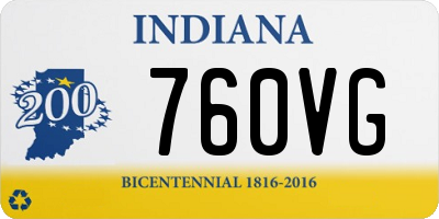 IN license plate 760VG