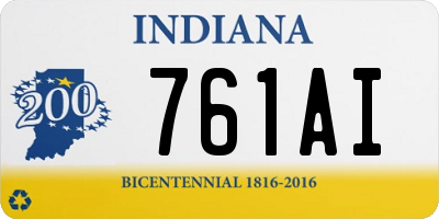 IN license plate 761AI