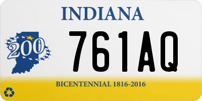 IN license plate 761AQ