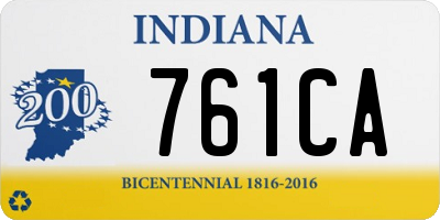 IN license plate 761CA