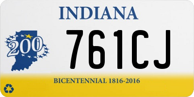 IN license plate 761CJ