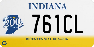 IN license plate 761CL