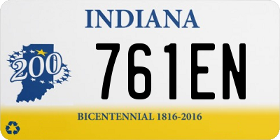 IN license plate 761EN