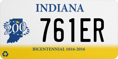 IN license plate 761ER