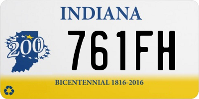 IN license plate 761FH