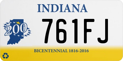 IN license plate 761FJ